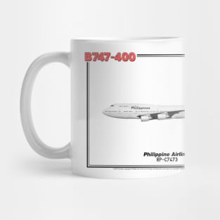 Boeing B747-400 - Philippine Airlines (Art Print) Mug